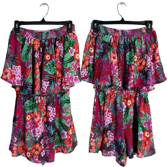 Show Me Your Mumu Rosarita Romper Womens Small Multicolor Resortwear Floral Chic - Picture 3 of 14